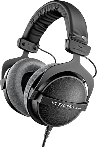 beyerdynamic DT 770 Pro Casque de Studio Circum-aural fermé, 80 ohms
