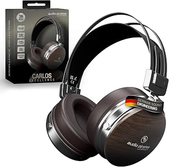 audio pirates by cammica Casque supra-auriculaire en bois véritable fermé
